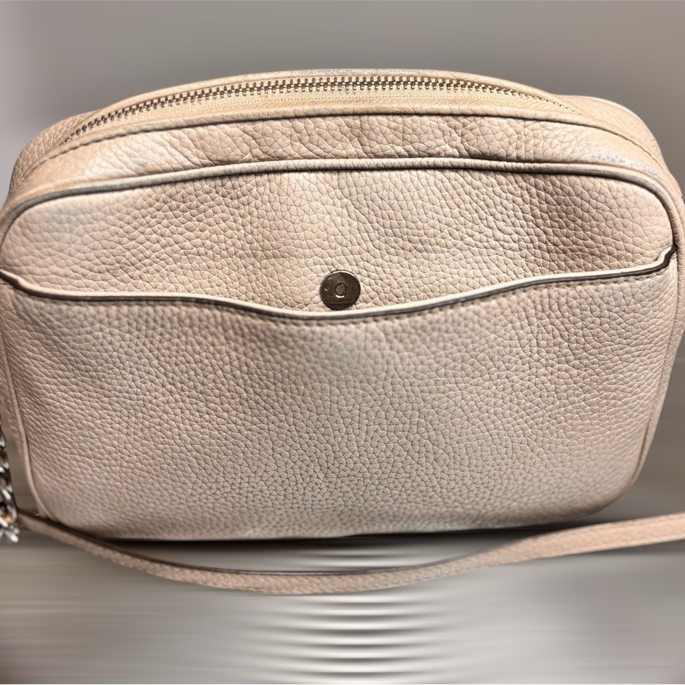 🤍👜Michael Kors Cream Pebbled Leather Crossbody - Picture 3 of 14